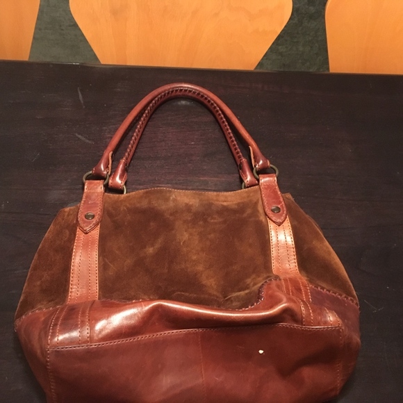 Frye Bags | Frye Suede And Leather Handbag | Poshmark